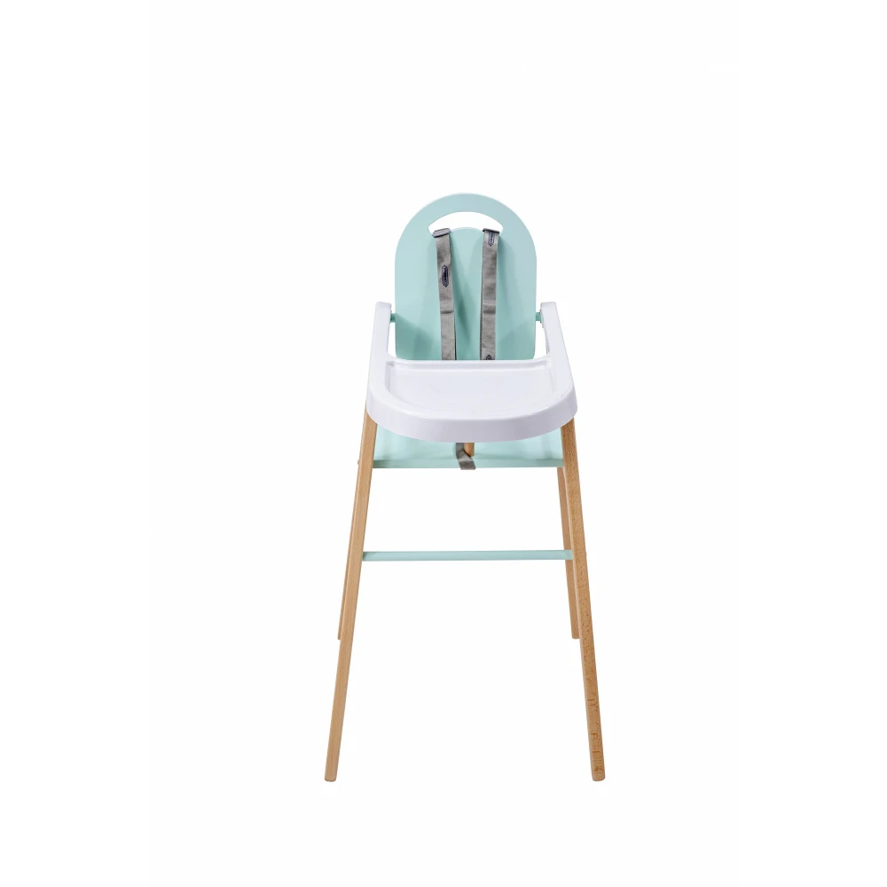 Chaise Haute Bois Lili Hybride Vert Mint 1 Chaise Haute Bois Lili Hybride Vert Mint