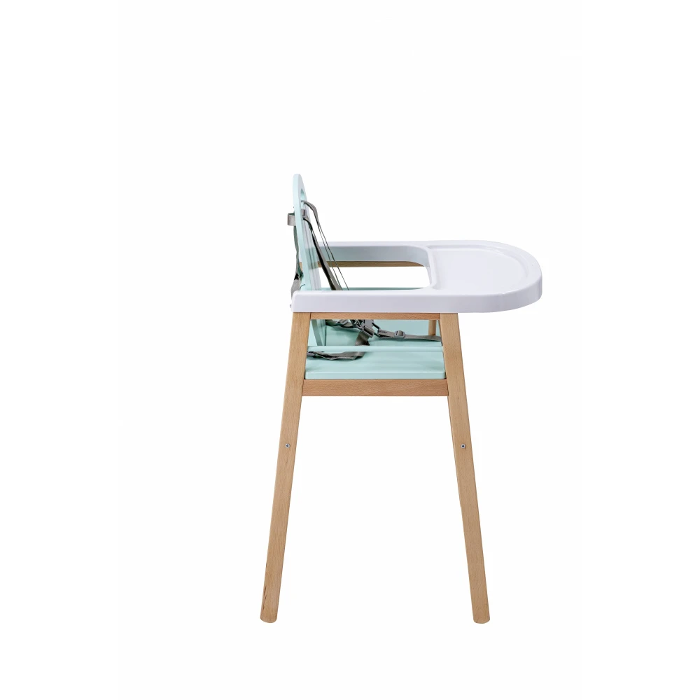 Chaise Haute Bois Lili Hybride Vert Mint 3 Chaise Haute Bois Lili Hybride Vert Mint – Image 3