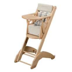 Chaise Haute Bébé Manon Vernis Naturel 18 Chaise Haute Bébé Manon Vernis Naturel -Allobébé cb058116012 5