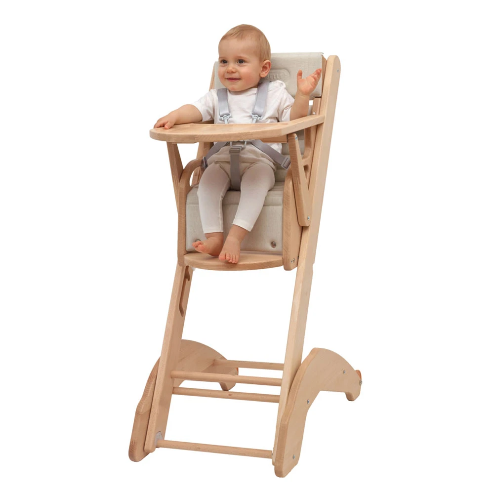 Chaise Haute Bébé Manon Vernis Naturel 8 Chaise Haute Bébé Manon Vernis Naturel – Image 8