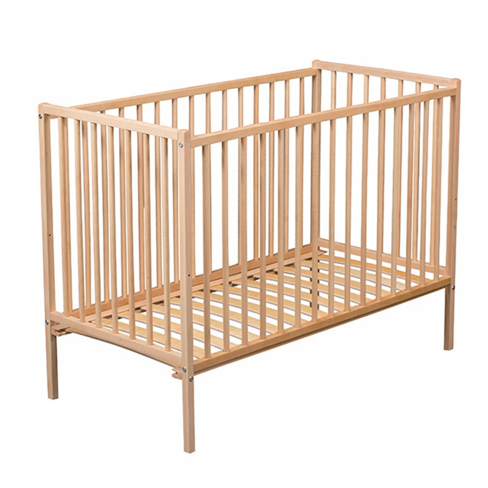 Lit Bébé Remi 70x140cm Vernis Naturel 2 Lit Bébé Remi 70x140cm Vernis Naturel – Image 2