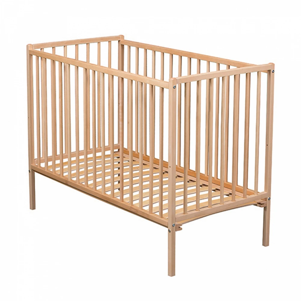 Lit Bébé Remi 70x140cm Vernis Naturel 3 Lit Bébé Remi 70x140cm Vernis Naturel – Image 3