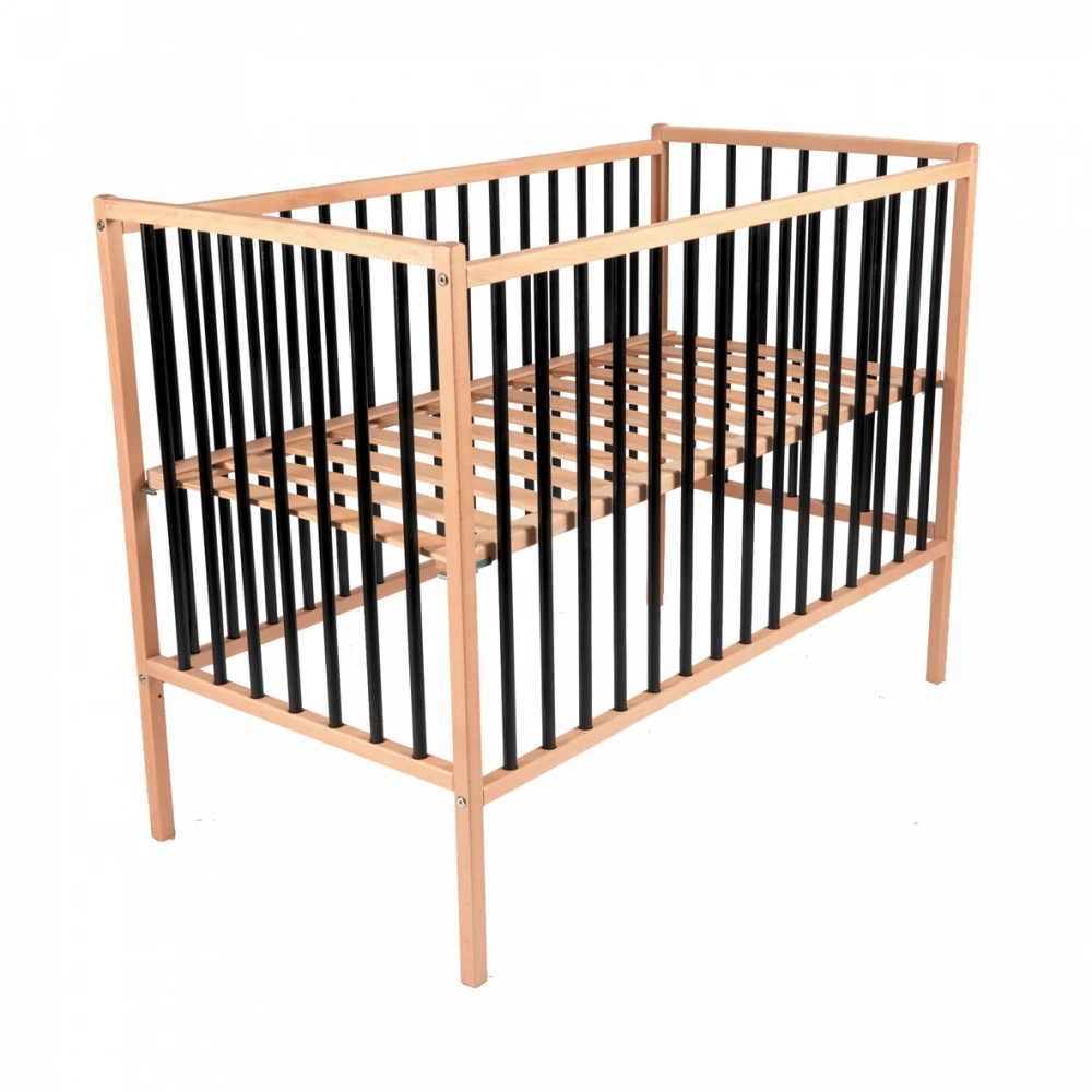 Lit Bébé Remi 70x140cm Hybride Noir 2 Lit Bébé Remi 70x140cm Hybride Noir – Image 2