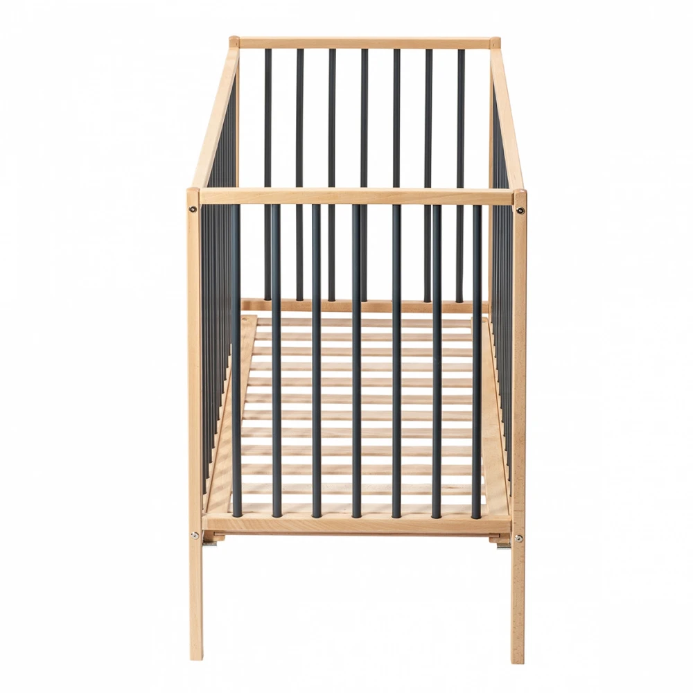 Lit En Bois 70x140 Cm Rémi Anthracite 4 Lit En Bois 70x140 Cm Rémi Anthracite – Image 4