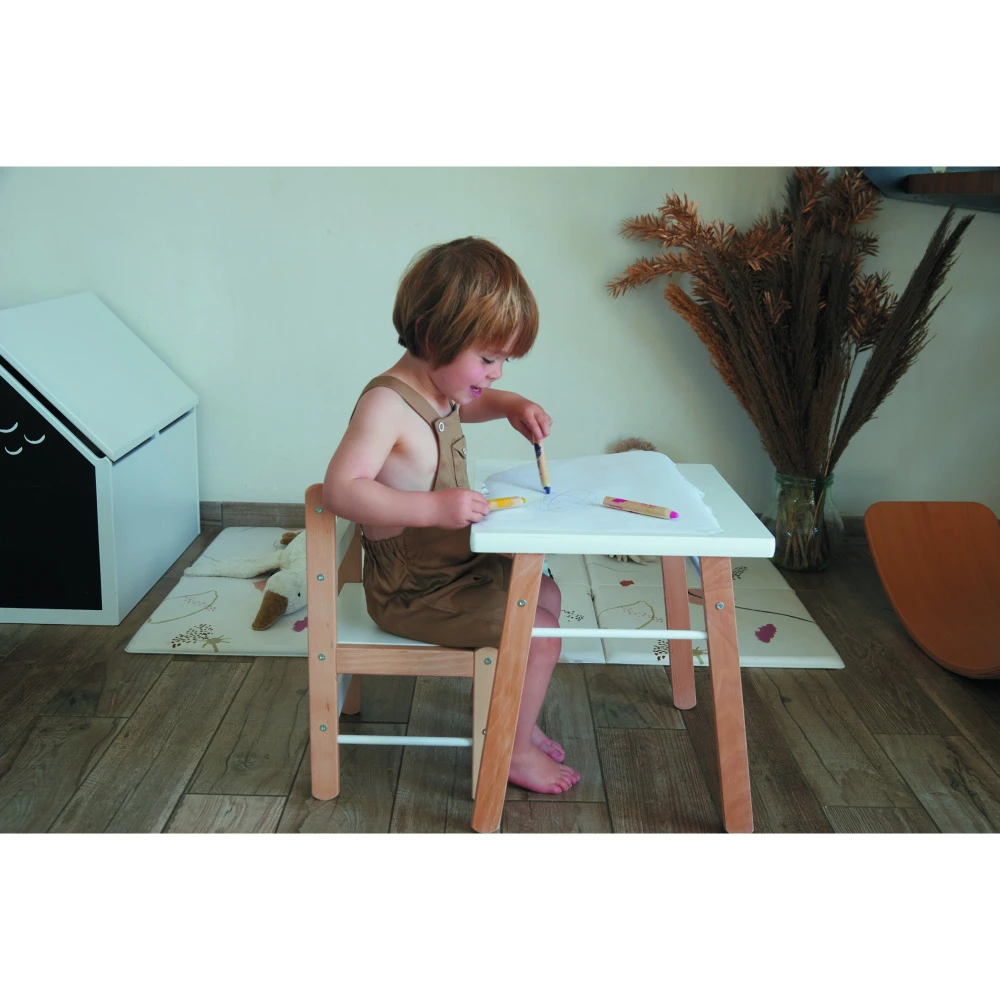 Petite Table Enfant Gabriel Hybride Blanc 4 Petite Table Enfant Gabriel Hybride Blanc – Image 4