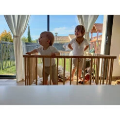 Parc Bébé Pliant Carré Gaby Avec Plancher Réglable Hybride Blanc -Allobébé cb081630088 4