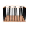 Parc Bébé Pliant Carré Gaby Avec Plancher Réglable Hybride Noir