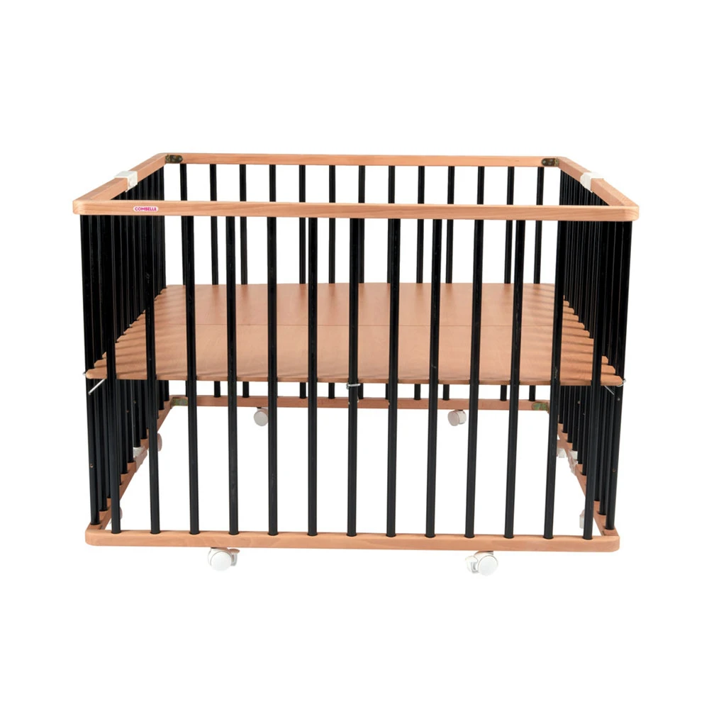 Parc Bébé Pliant Carré Gaby Avec Plancher Réglable Hybride Noir 2 Parc Bébé Pliant Carré Gaby Avec Plancher Réglable Hybride Noir – Image 2