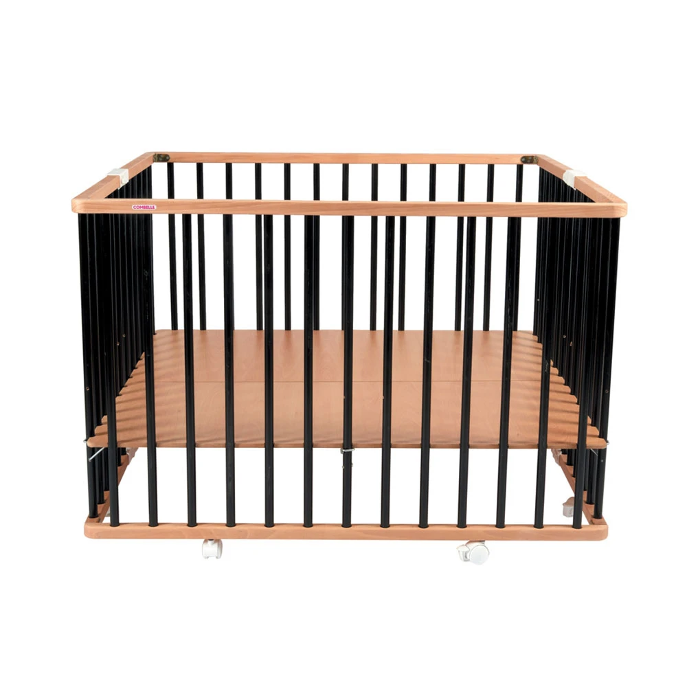 Parc Bébé Pliant Carré Gaby Avec Plancher Réglable Hybride Noir 3 Parc Bébé Pliant Carré Gaby Avec Plancher Réglable Hybride Noir – Image 3