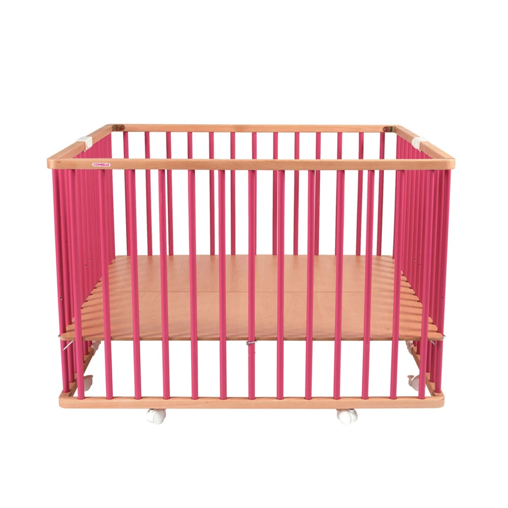 Parc Bébé Pliant Carré Gaby Avec Plancher Réglable Hybride Fuschia 3 Parc Bébé Pliant Carré Gaby Avec Plancher Réglable Hybride Fuschia – Image 3