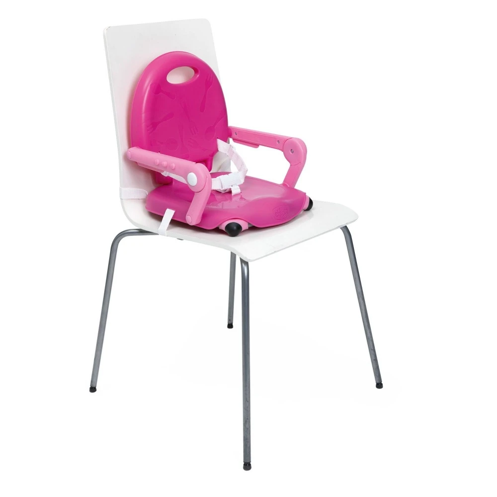 CHICCO Rehausseur De Chaise Pocket Snack Pink 4 CHICCO Rehausseur De Chaise Pocket Snack Pink – Image 4