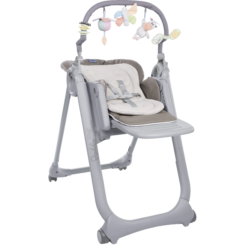 CHICCO Chaise Haute Polly Magic Relax - 4 Roues Cocoa 1 CHICCO Chaise Haute Polly Magic Relax - 4 Roues Cocoa
