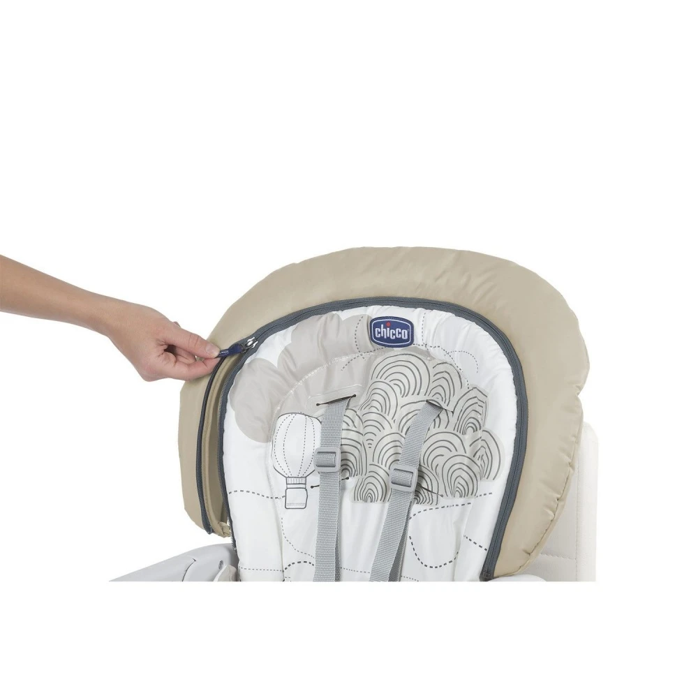 CHICCO Chaise Haute Polly Progres5 4 Roues Clouds 7 CHICCO Chaise Haute Polly Progres5 4 Roues Clouds – Image 7