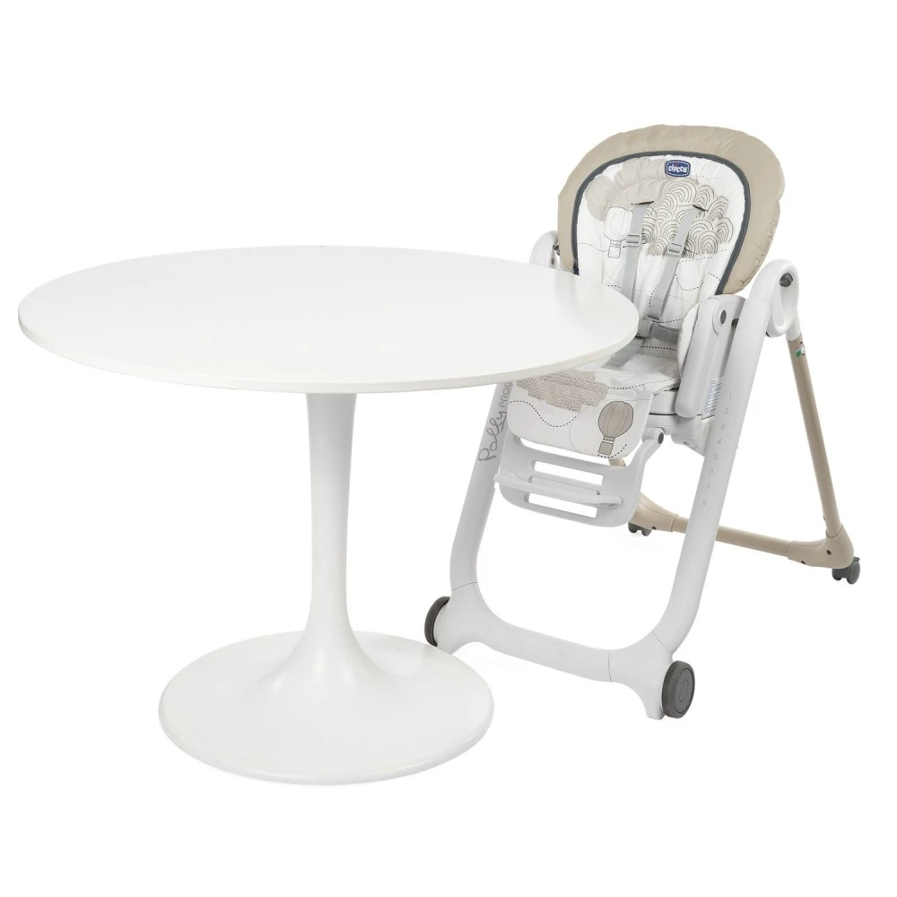 CHICCO Chaise Haute Polly Progres5 4 Roues Clouds 9 CHICCO Chaise Haute Polly Progres5 4 Roues Clouds – Image 9