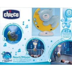 CHICCO Mobile Musical Projecteur Next2moon First Dreams Bleu -Allobébé ch060411329 4