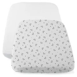 CHICCO Lot De 2 Draps Housses Next2me Panda
