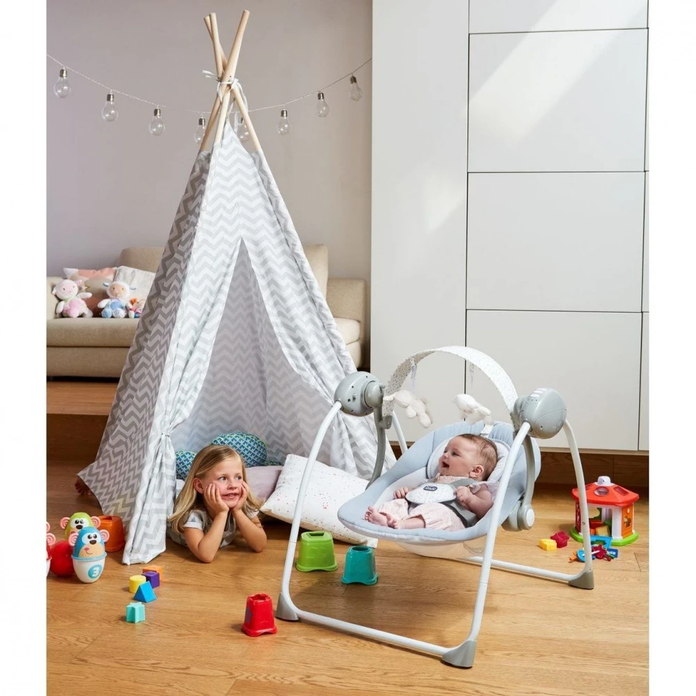 CHICCO Balancelle Relax & Play Dark Grey 2 CHICCO Balancelle Relax & Play Dark Grey – Image 2