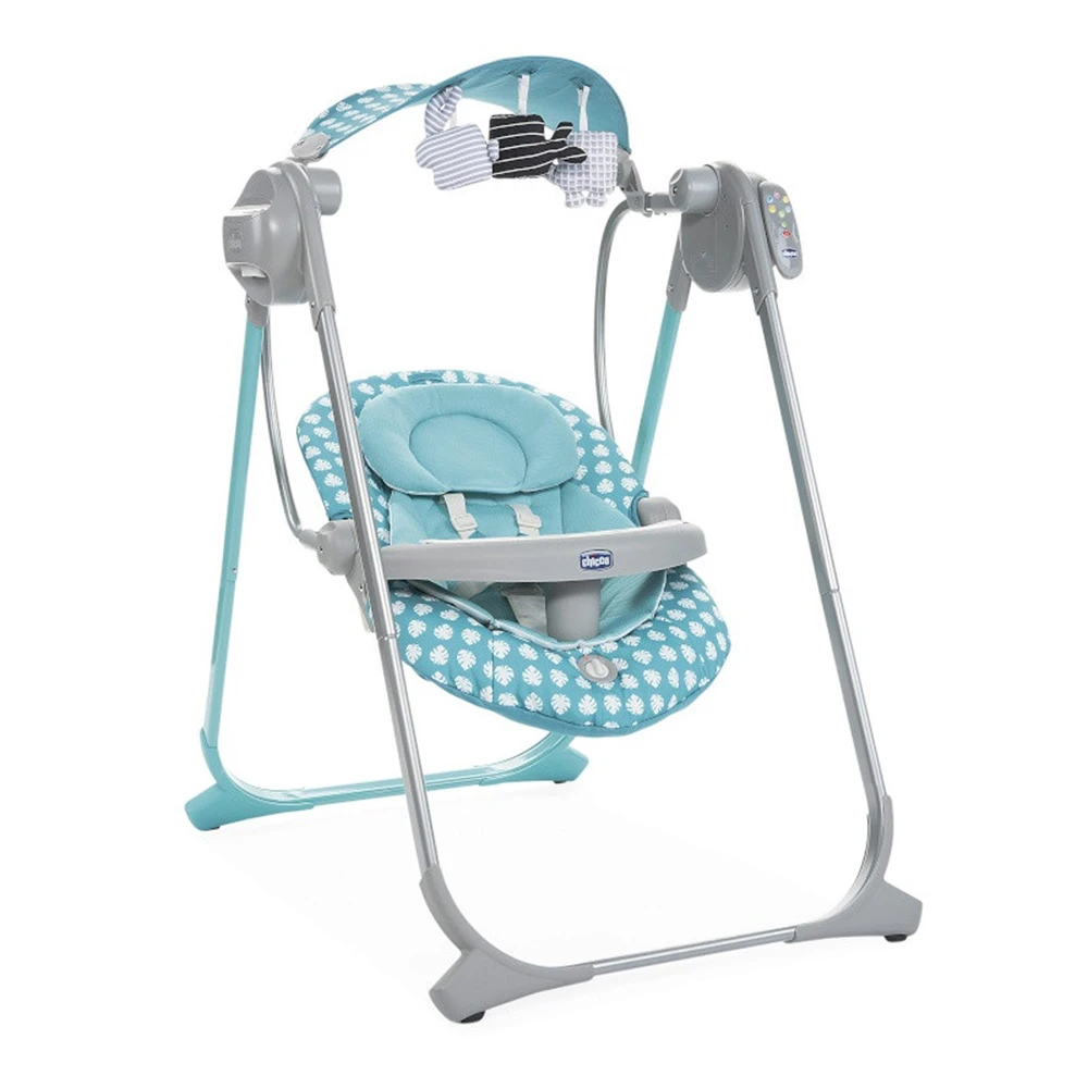CHICCO Balancelle Bébé Polly Swing Up Turquoise 1 CHICCO Balancelle Bébé Polly Swing Up Turquoise