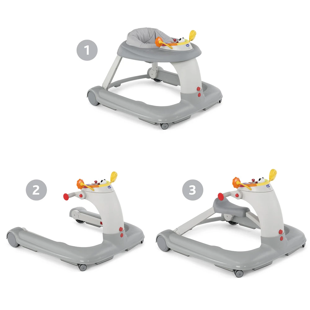 CHICCO Trotteur Bébé 1 2 3 Silver 1 CHICCO Trotteur Bébé 1 2 3 Silver