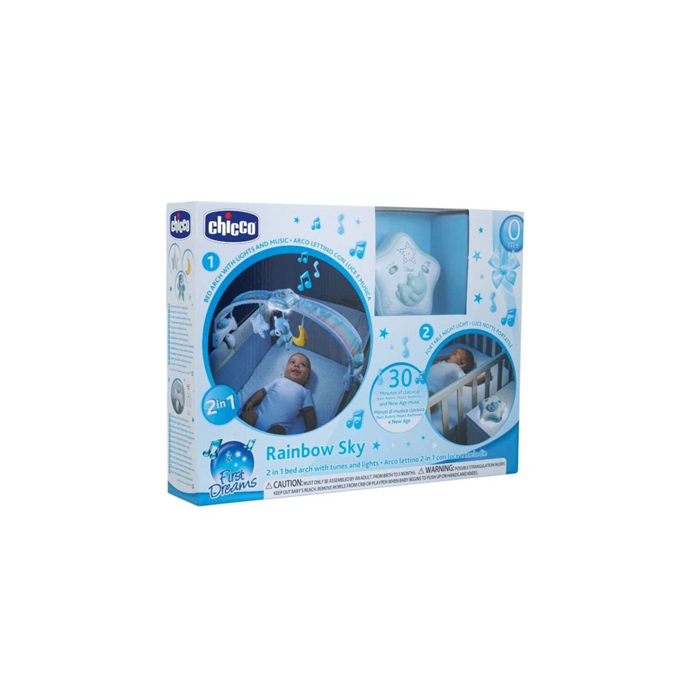 CHICCO Arche De Lit évolutive Arc-en-ciel Bleue 5 CHICCO Arche De Lit évolutive Arc-en-ciel Bleue – Image 5