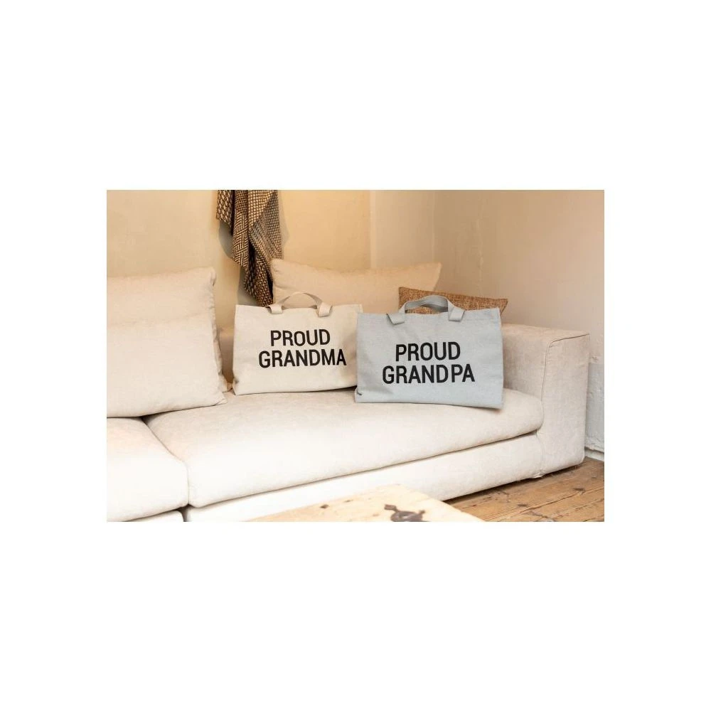 Childhome Sac à Langer Proud Grandpa En Toile Gris 5 Childhome Sac à Langer Proud Grandpa En Toile Gris – Image 5