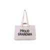 Childhome Sac à Langer Proud Grandma En Toile écru