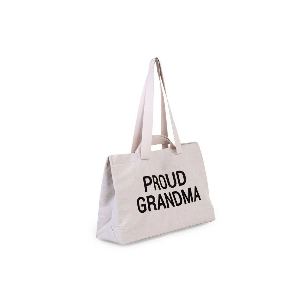 Childhome Sac à Langer Proud Grandma En Toile écru 2 Childhome Sac à Langer Proud Grandma En Toile écru – Image 2