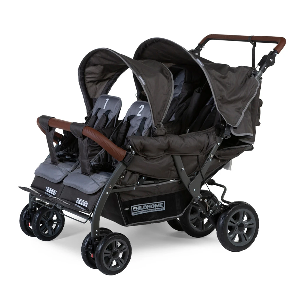 Childhome Poussette Quadruple Gris Anthracite 1 Childhome Poussette Quadruple Gris Anthracite