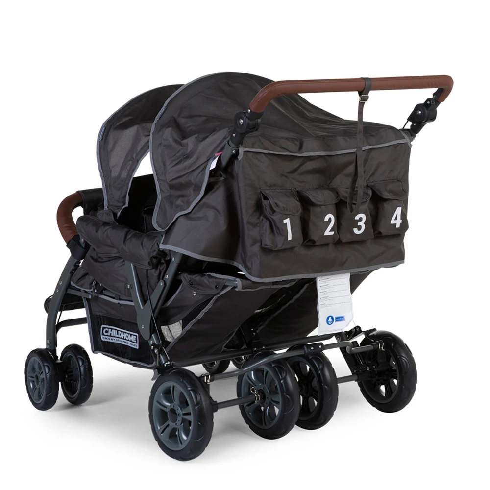 Childhome Poussette Quadruple Gris Anthracite 3 Childhome Poussette Quadruple Gris Anthracite – Image 3