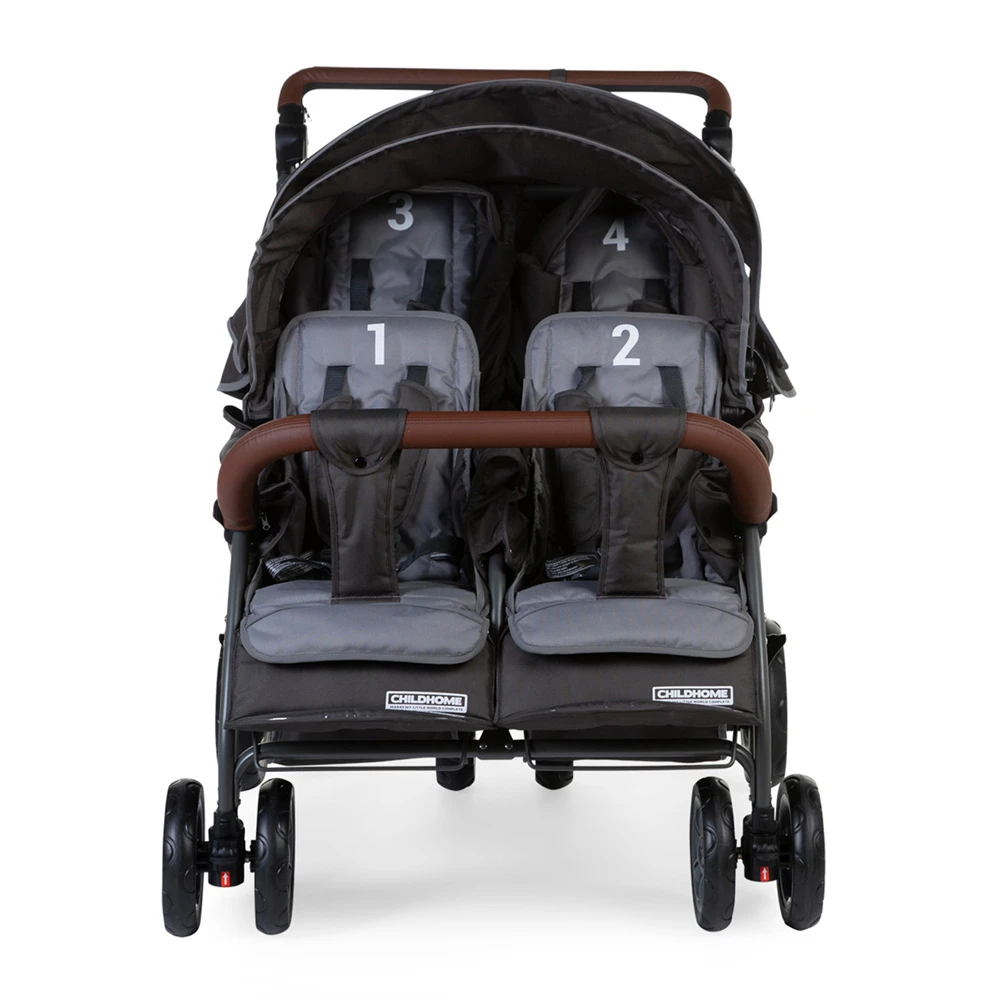 Childhome Poussette Quadruple Gris Anthracite 4 Childhome Poussette Quadruple Gris Anthracite – Image 4