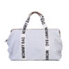 Childhome Sac à Langer Mommy Bag Signature Canvas Off White