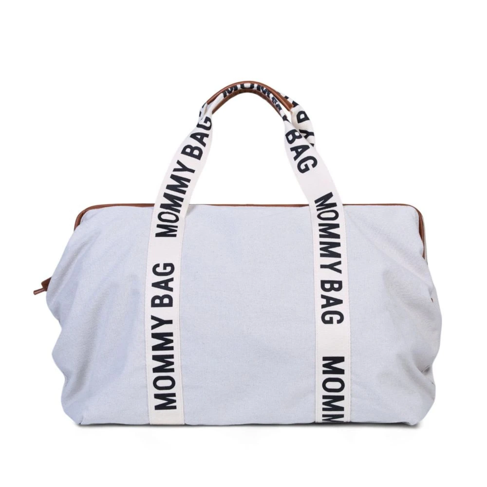 Childhome Sac à Langer Mommy Bag Signature Canvas Off White 1 Childhome Sac à Langer Mommy Bag Signature Canvas Off White