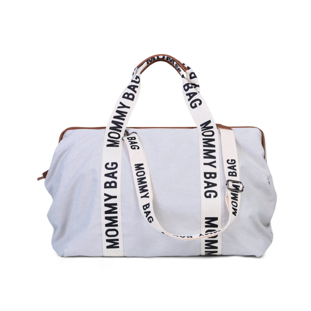 Childhome Sac à Langer Mommy Bag Signature Canvas Off White 5 Childhome Sac à Langer Mommy Bag Signature Canvas Off White – Image 5