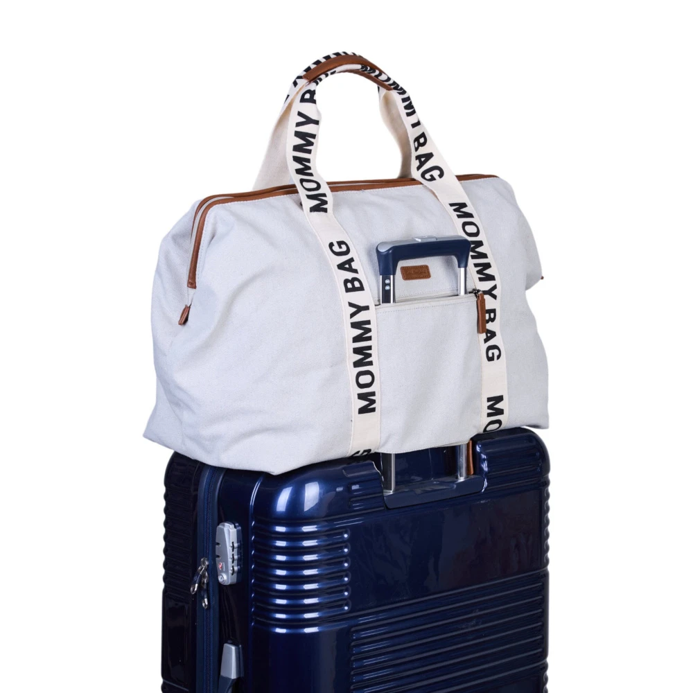 Childhome Sac à Langer Mommy Bag Signature Canvas Off White 6 Childhome Sac à Langer Mommy Bag Signature Canvas Off White – Image 6