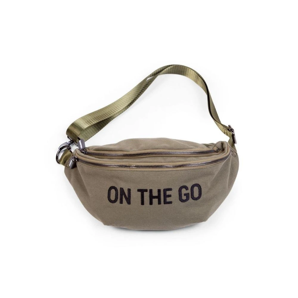 Childhome Sac Banane On The Go Canvas Kaki 1 Childhome Sac Banane On The Go Canvas Kaki