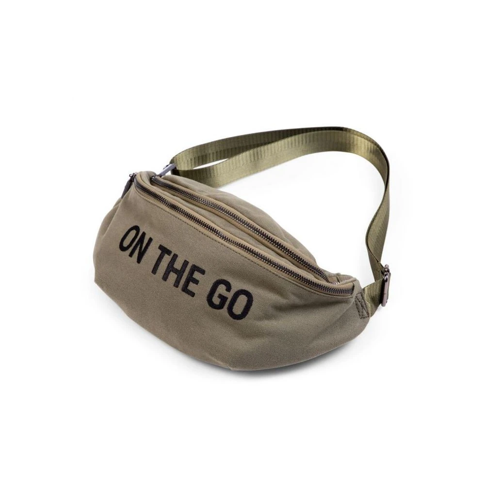 Childhome Sac Banane On The Go Canvas Kaki 2 Childhome Sac Banane On The Go Canvas Kaki – Image 2