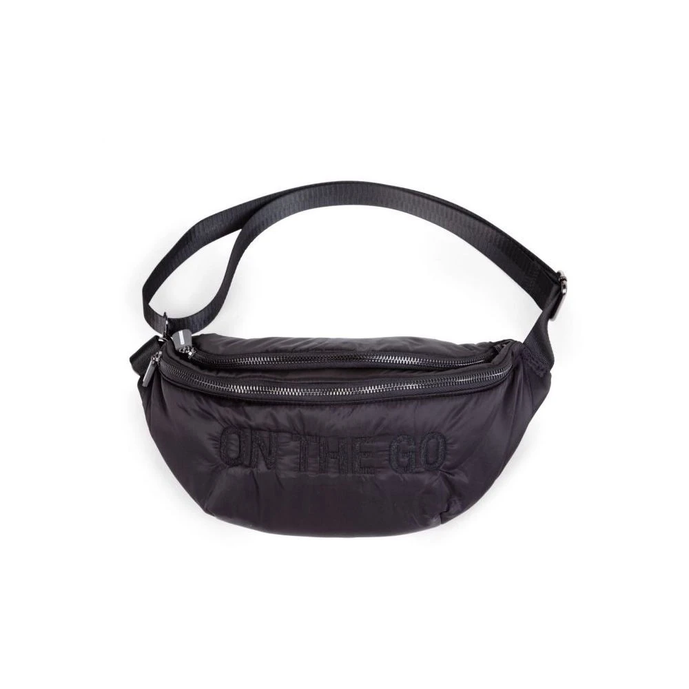Childhome Sac Banane On The Go Matelasse Noir 1 Childhome Sac Banane On The Go Matelasse Noir