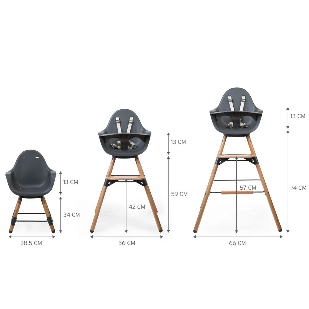 Childhome Chaise Haute évolutive Evolu 2 Blanche 3 Childhome Chaise Haute évolutive Evolu 2 Blanche – Image 3