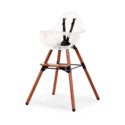 Childhome Chaise Haute évolutive Evolu 2 Réglable En Hauteur Translucide