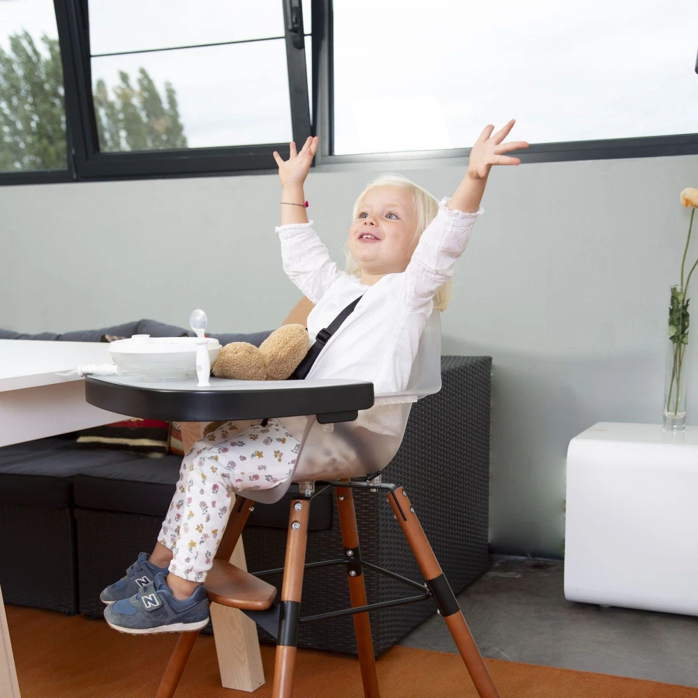 Childhome Chaise Haute évolutive Evolu 2 Réglable En Hauteur Translucide 5 Childhome Chaise Haute évolutive Evolu 2 Réglable En Hauteur Translucide – Image 5