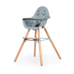 Childhome Chaise Haute évolutive Evolu 2 Réglable En Hauteur Naturel Menthe