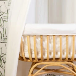 Childhome Berceau Rotin 90x70x71 Cm + Habillage + Matelas + Pieds à Bascule -Allobébé cw063162597 7