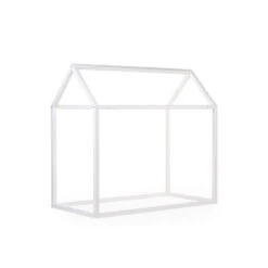 Childhome Lit Cabane En Bois Naturel écru 70 X 140 Cm