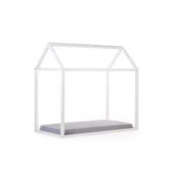 Childhome Lit Cabane En Bois Naturel écru 70 X 140 Cm 11 Childhome Lit Cabane En Bois Naturel écru 70 X 140 Cm -Allobébé cw063262900 3