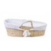 Childhome Couffin Panier Moise Natural + Matelas + Habillage Jersey Gold Dots