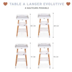 Childhome Table à Langer Evolux Blanche 11 Childhome Table à Langer Evolux Blanche -Allobébé cw091257869 5
