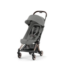 CYBEX Poussette Compacte Coya Châssis Rose Gold Siège Gris