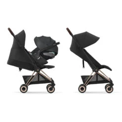 CYBEX Poussette Compacte Coya Châssis Rose Gold Siège Gris -Allobébé cy041086468 5