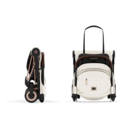 CYBEX Poussette Compacte Coya Châssis Rose Gold Siège Blanc -Allobébé cy041086543 2