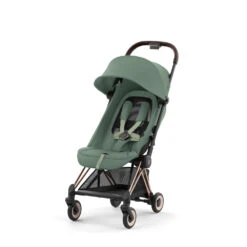 CYBEX Poussette Compacte Coya Châssis Rose Gold Siège Vert